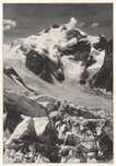 Alpy Piz Bernina Duży efektowny drzeworyt 1906 r. autentyk