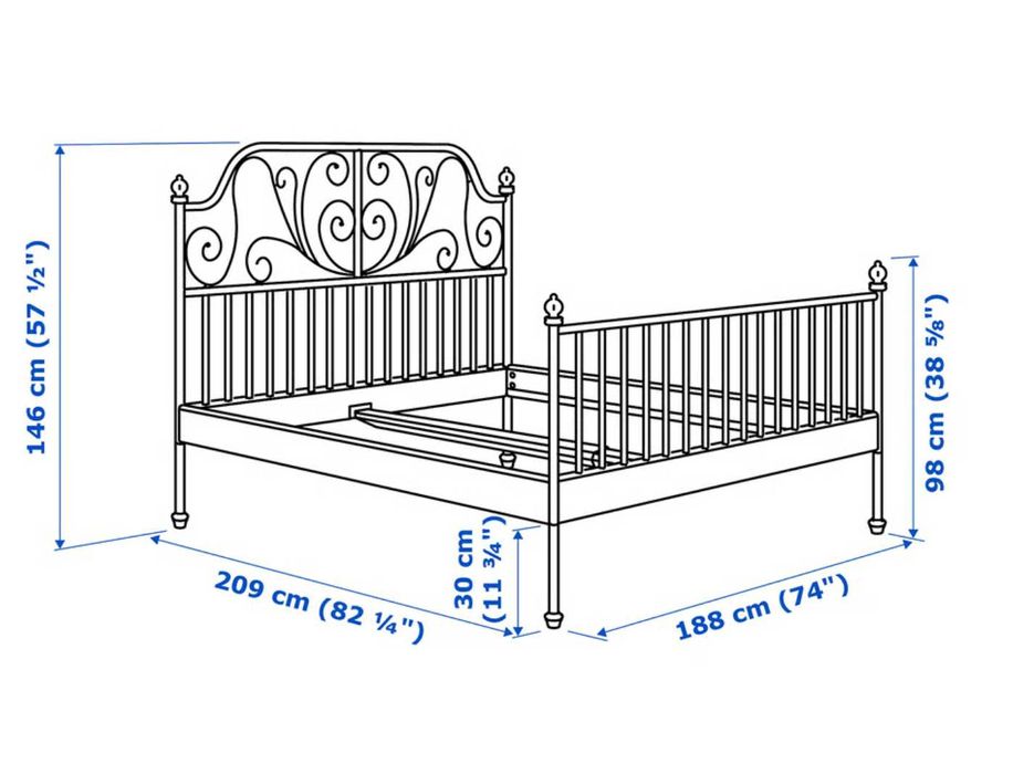 Cama modelo IKEA: LEIRVIK