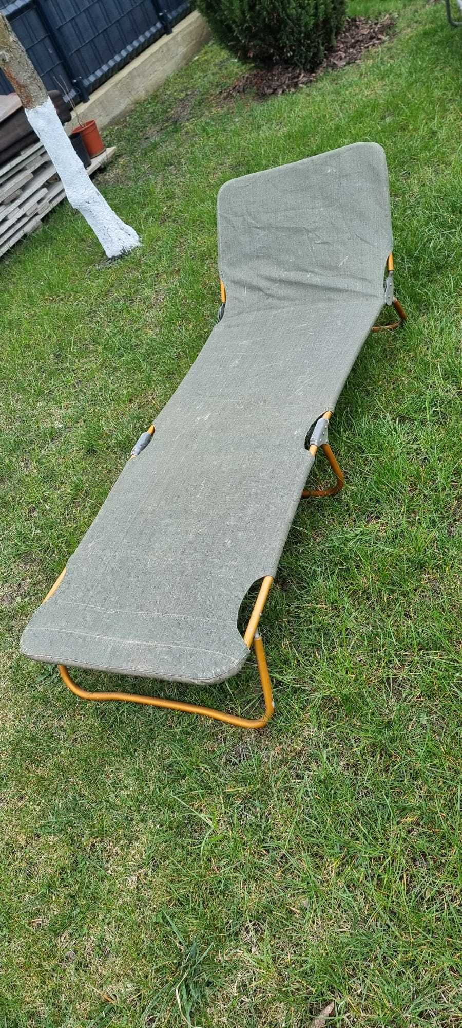 Łóżko polowe / leżak ogrodowy  2x używane