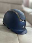 Kask jezdziecki Horsenjoy Genius Glitter brokat granatowy S 55-56