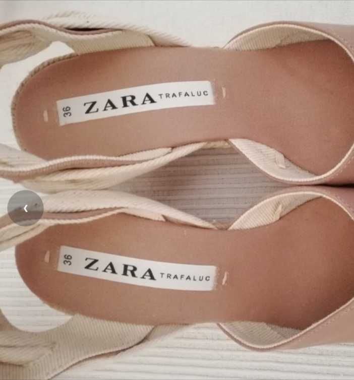 ZARA Espadryle baleriny Na koturnie z limitowanej Trafaluc