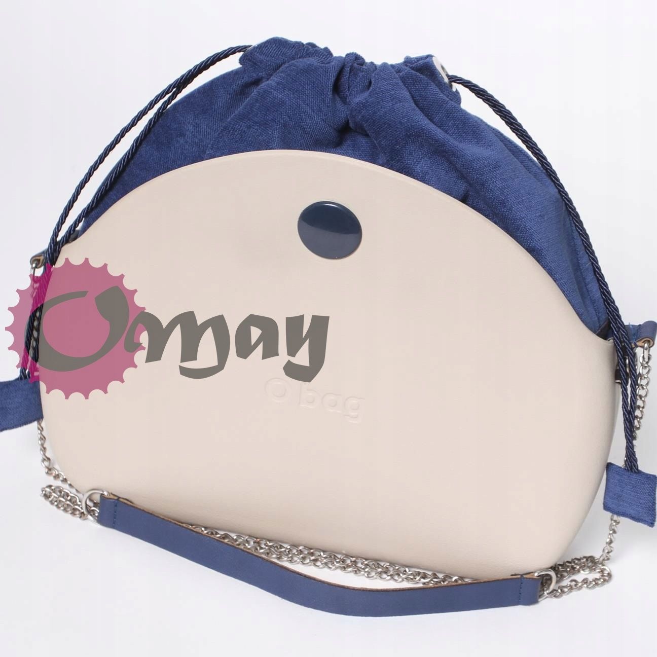 organizer OBAG MOON LIGHT worek elegancki welur granat atrament OMAY