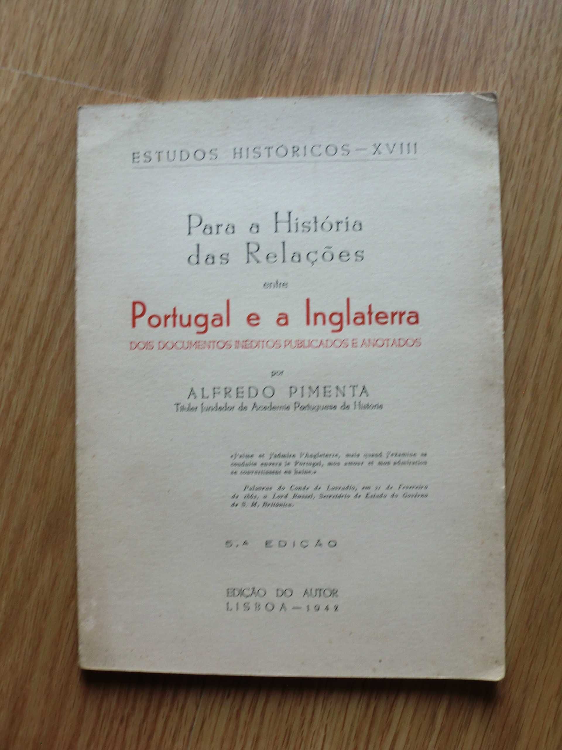 Para a História das Relações entre Portugal e a Inglaterra