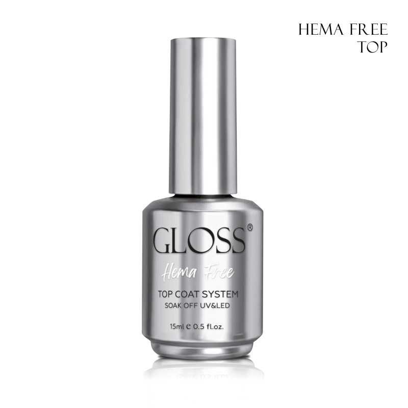 Топ для гель-лаку GLOSS HEMA Free Top Gelcoat system, 15 мл