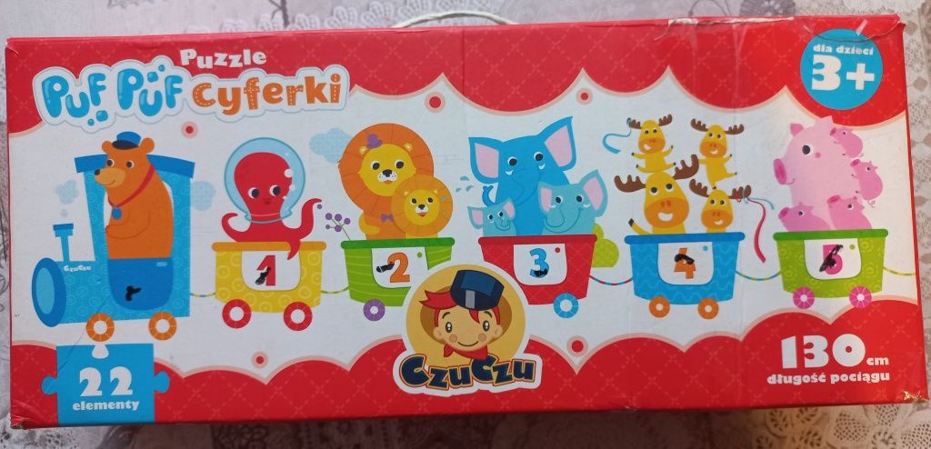 Czuczu puzzle pociąg cyferki