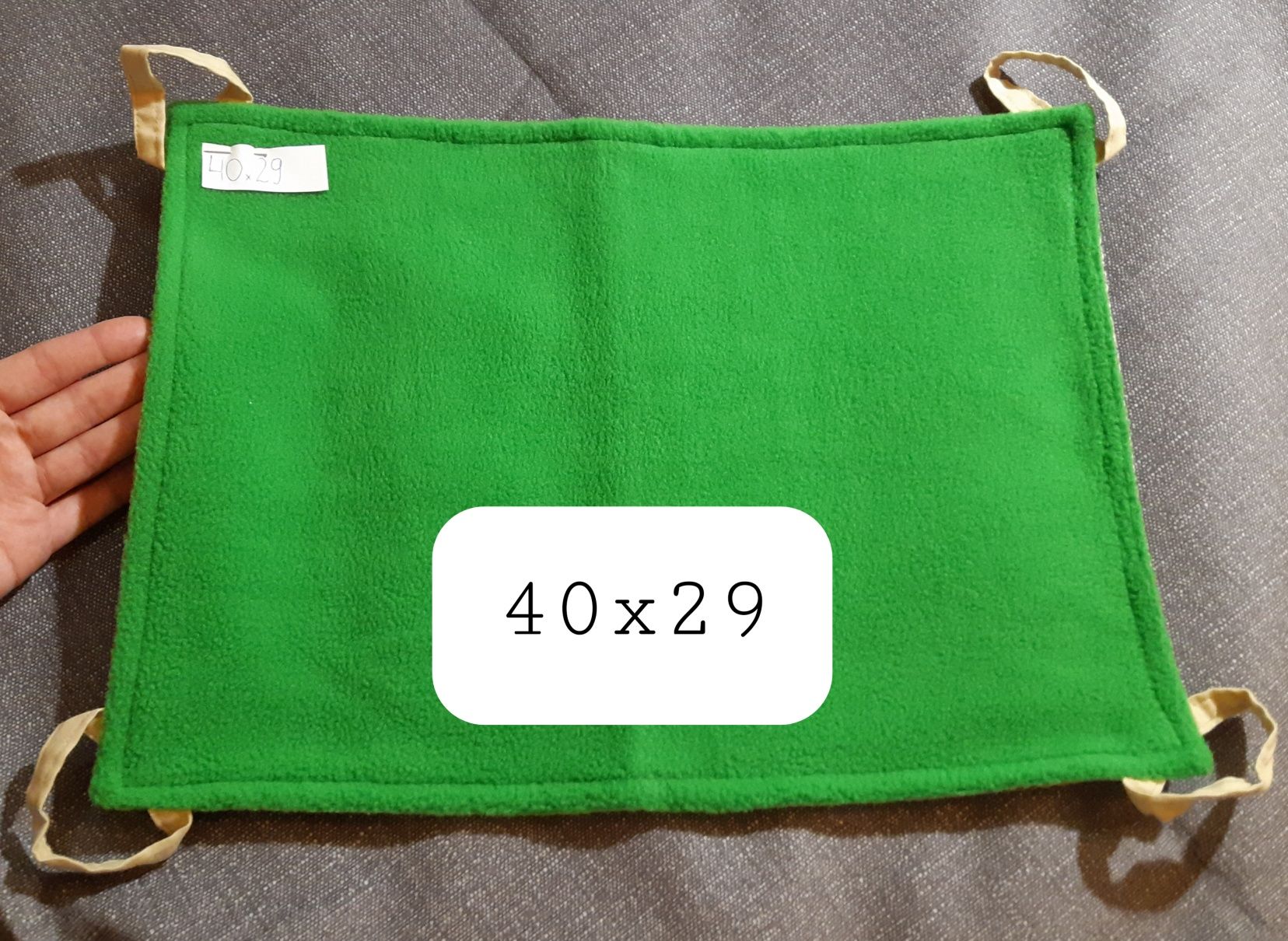 Hamak prostokąt polar tapicerska 40x29 szynszyla świnka koszatniczk
