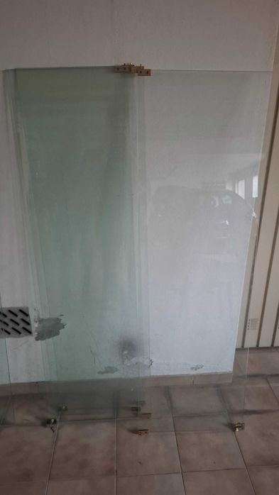 Portas vidro para movel c/ dobradicas