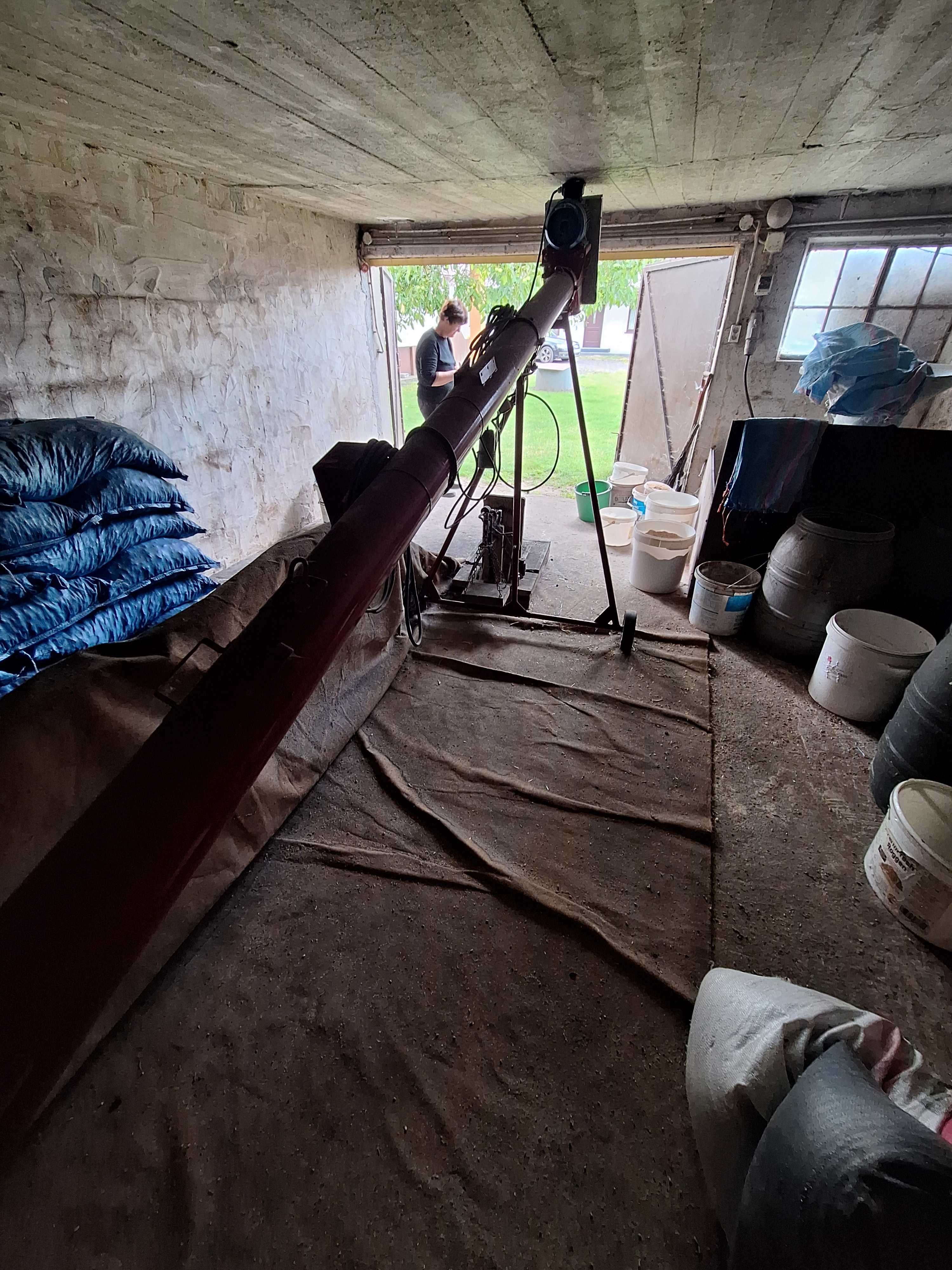 przenośnik ślimakowy, żmijka POM Augustów T-206/2 fi 140 4m od nowości