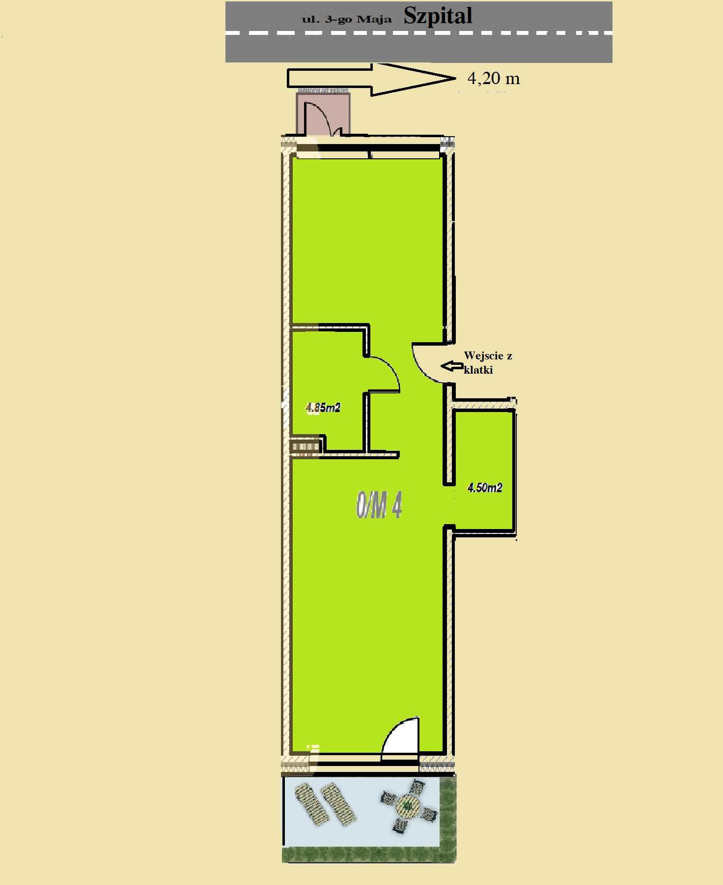 Wynajme lokal usługowy 65m2 do 140m2 Wyszków