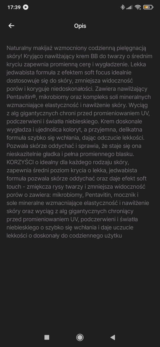 Hean krem bb Feel Natural