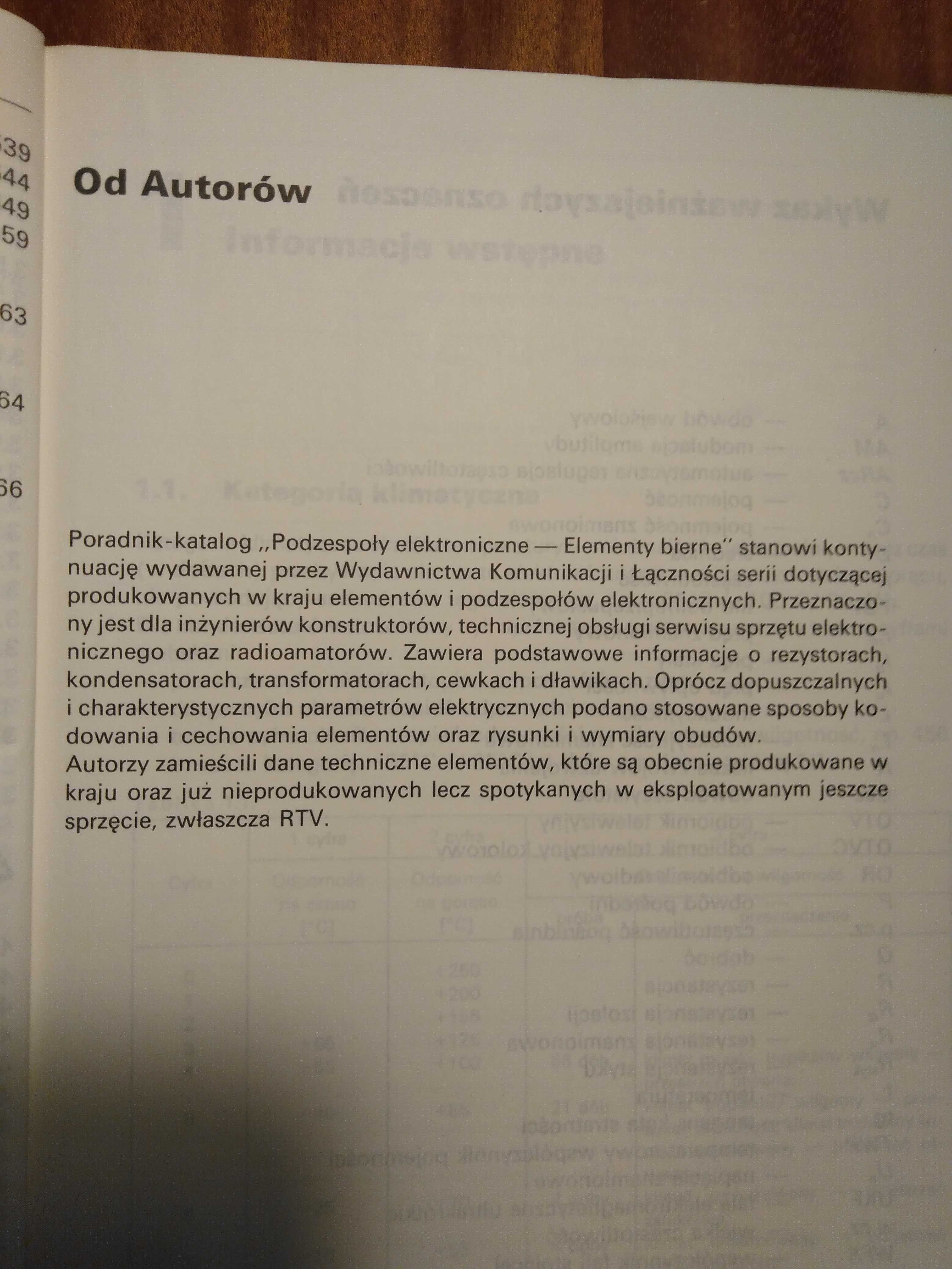 Podzespoły elektroniczne. Elementy bierne. Poradnik