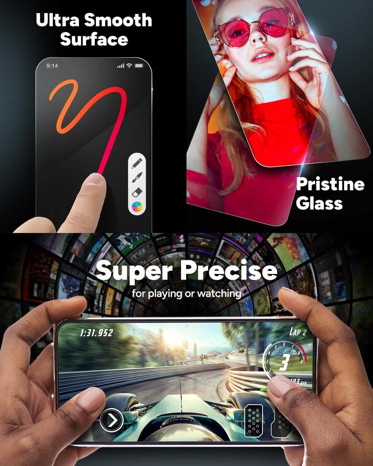 Захисне скло ZAGG Invisible Shield для Google Pixel Fold, 6,7,8,9 Pro,