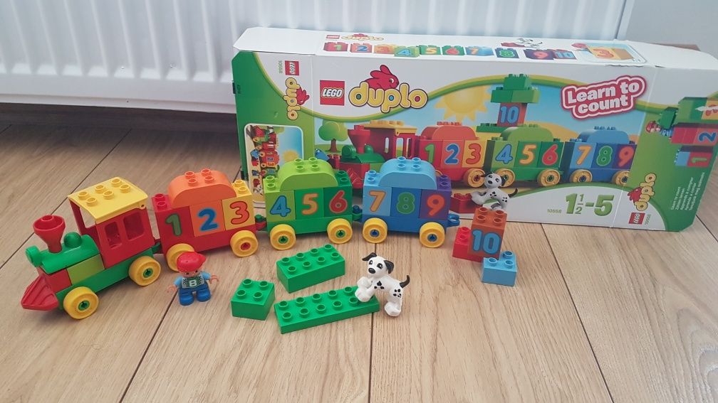 Klocki Lego duplo 10558 pociąg z cyferkami