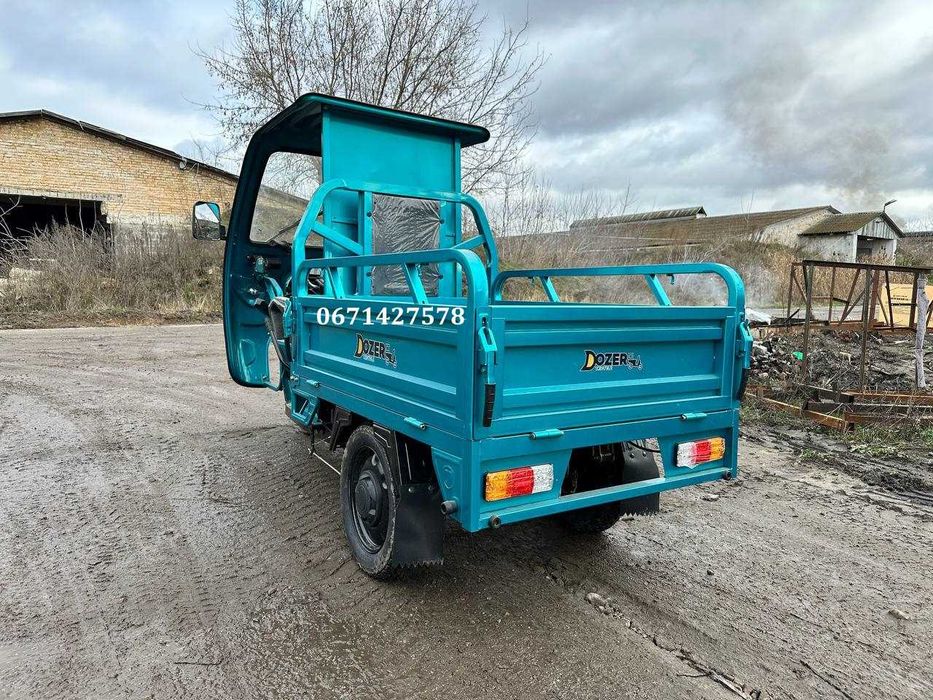 Електроцикл з кабіною вантажний Dozer Model-1 Запас ходу 50-км 800 W