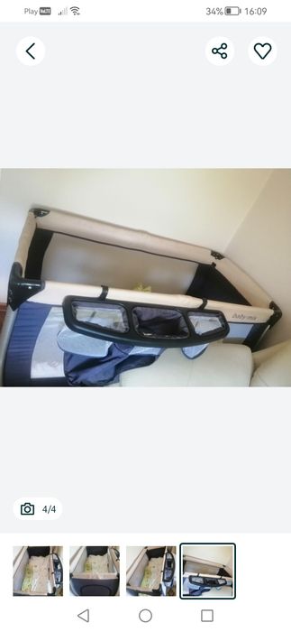 Turystyczne łóżeczko z wyposażeniem