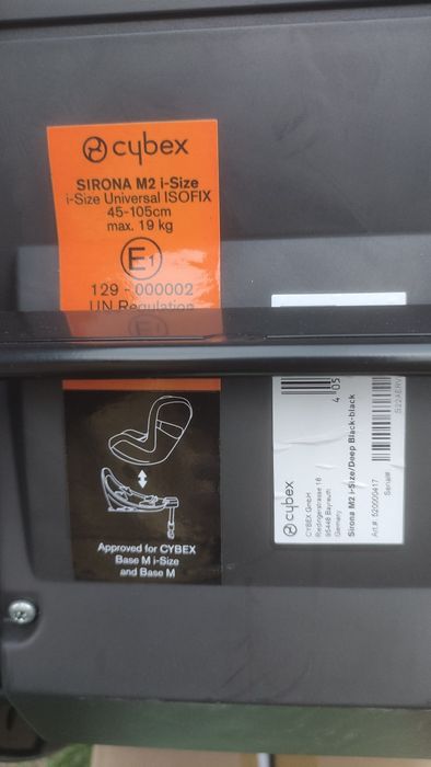 Nosidełko fotelik Cybex Aton M, SIRONA M2, Baza Cybex M