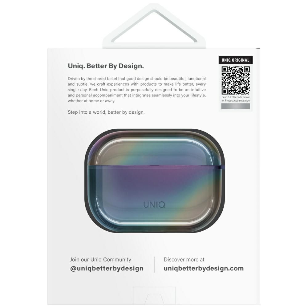 Etui UNIQ Iridescia do AirPods Pro 2     Hang Case midnight quartz