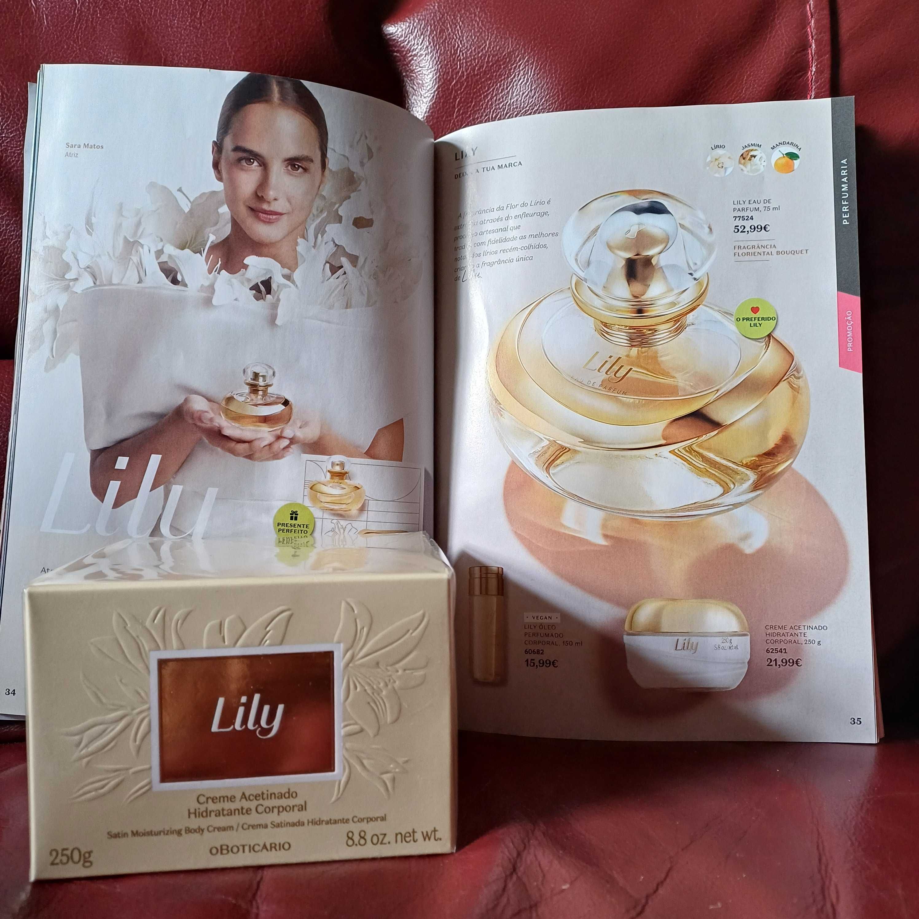 kit Lily Eau de Parfum + Creme Hidratante Acetinado Lily