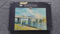 Puzzle 1000 Bluebird Monet - Railway Bridge at Argenteuil malarstwo