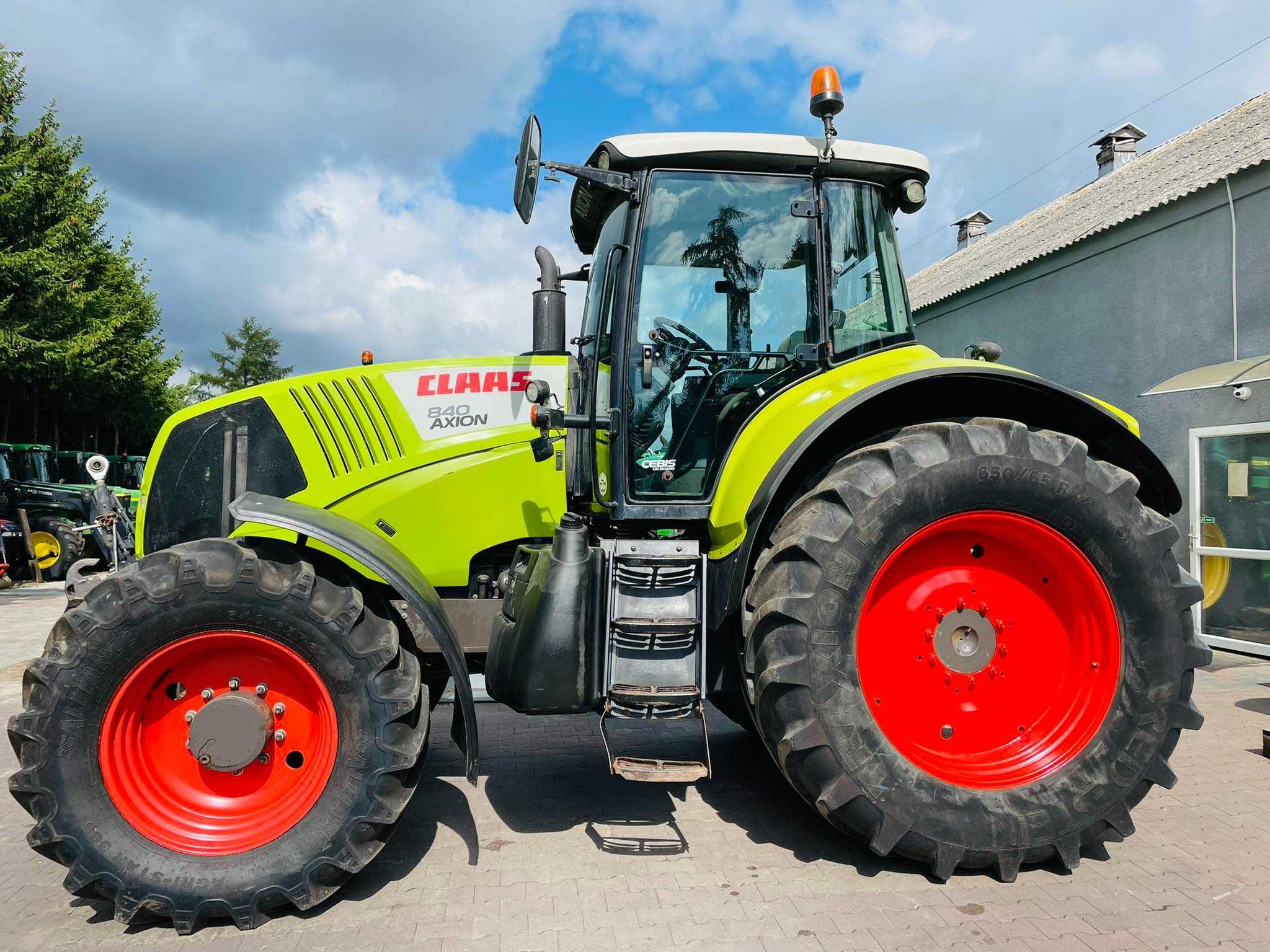 Claas Axion 840 Cebis, miękka oś, amortyzowana kabina, TUZ i WOM