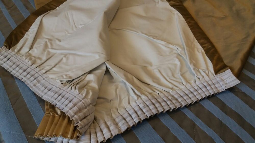 Cortinado grande novo seda selvagem com BLACK OUT 2,40x1,90 cm