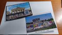 Muro Berlim Alemanha Postal e pedra DIE MAUER Brandenburger Tor