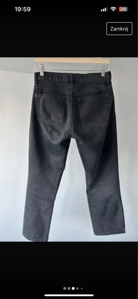 Jeansy do kostek Mango 38
