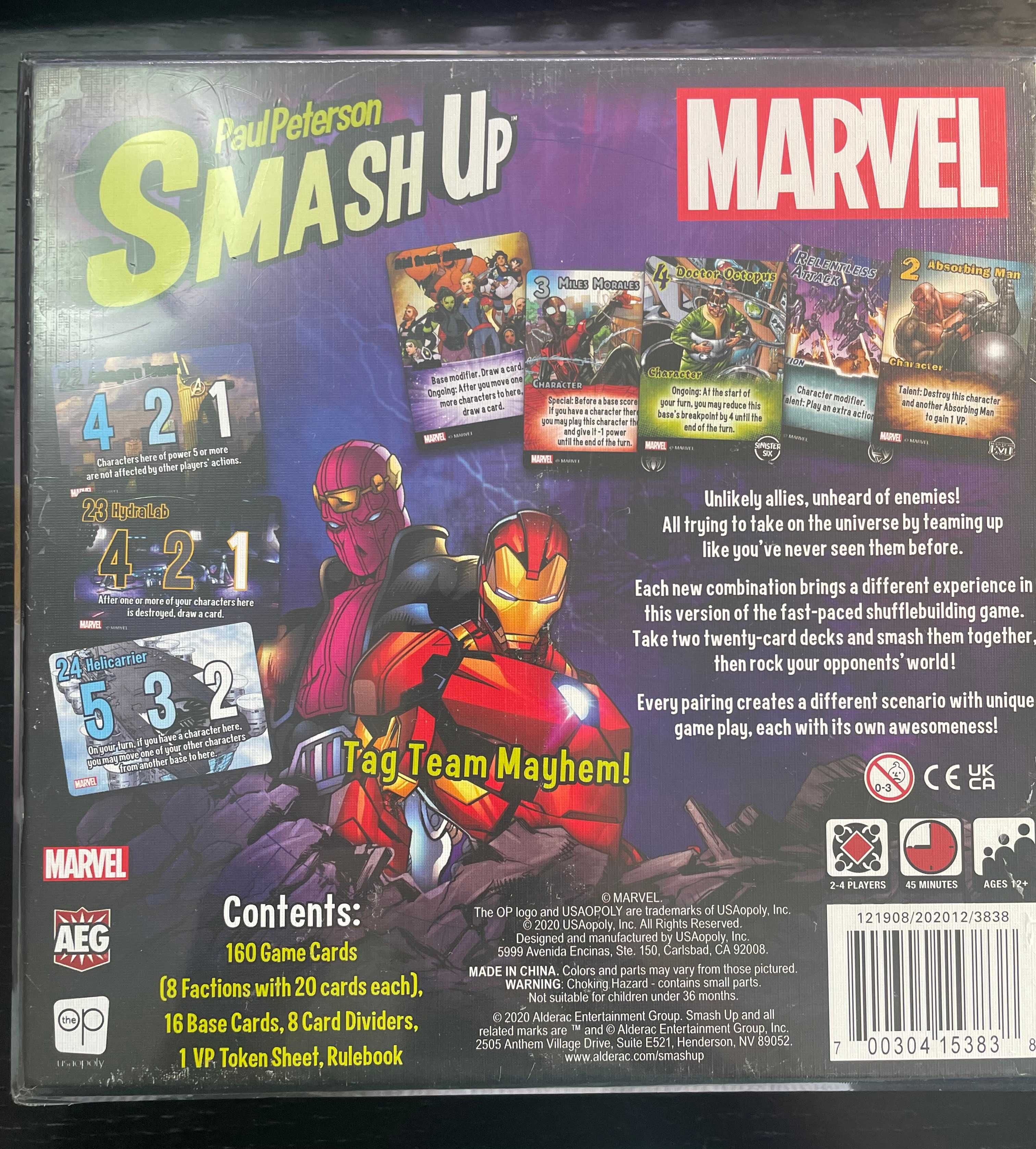 Smash Up Marvel (fechado e ainda selado) - nunca usado! Boardgame!!!