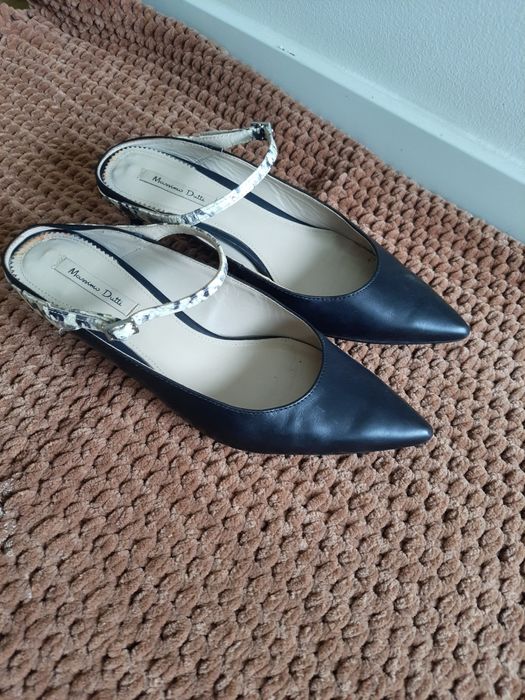 Eleganckie czółenka Massimo Dutti – skóra naturalna, rozm. 37