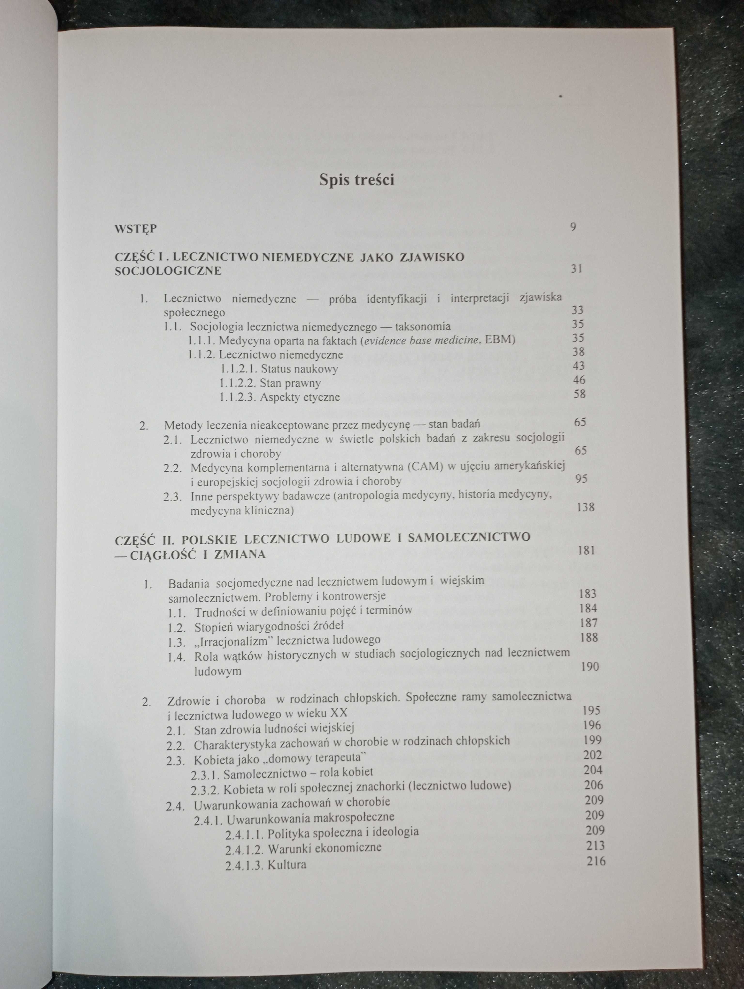 Książka 'Lecznictwo niemedyczne w Polsce. Teoria i współczesność."