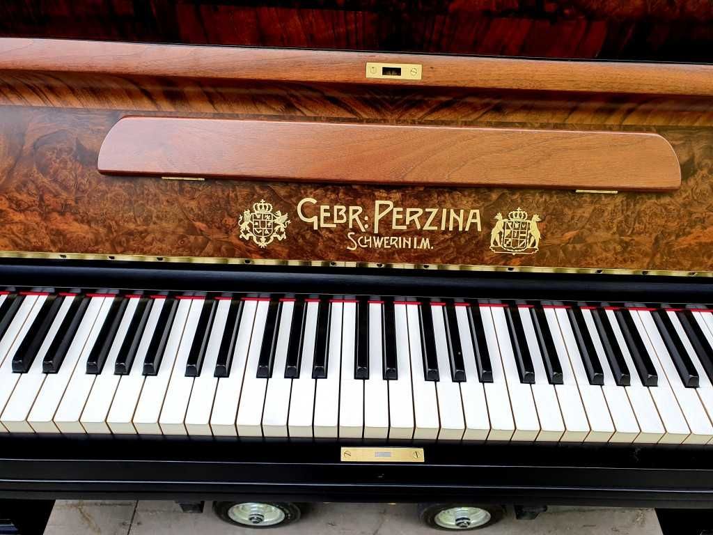 Pianino Gebr. Perzina, Schwerin I.M. CZARNY MAT