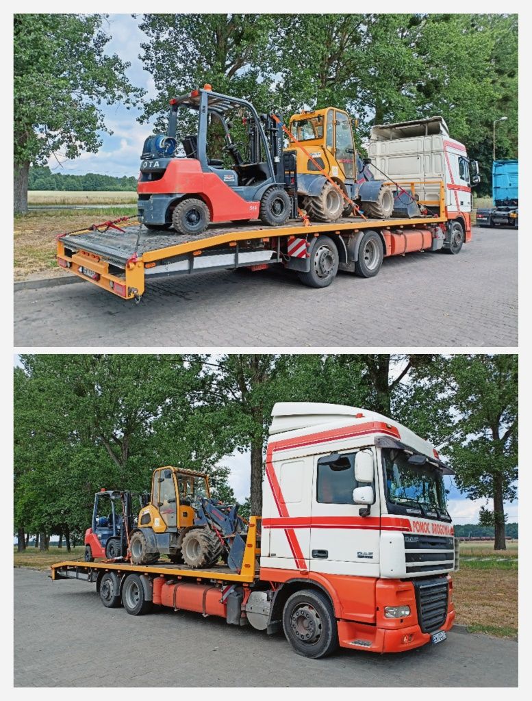 Transport Laweta do 13Ton Ciągniki Koparki Przyczepy Busy Wózki Maszyn