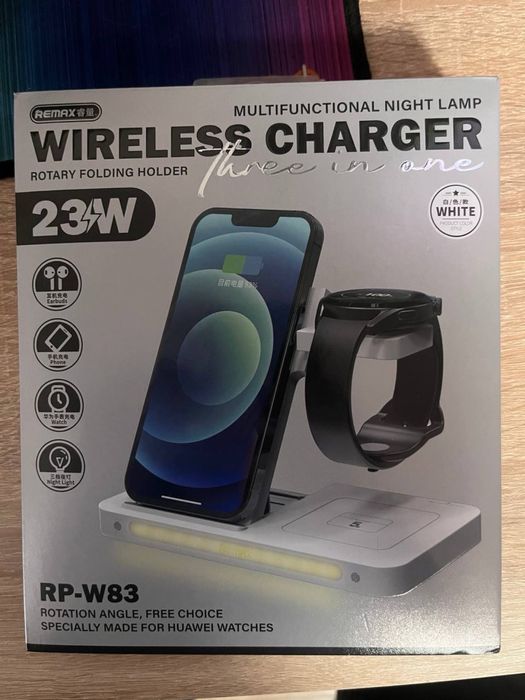 Бездротова зарядка REMAX RP-W83 23W 3в1