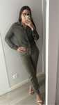 Kombinezon khaki Guess jumpsuit 27 W64D30W7V50-D824
