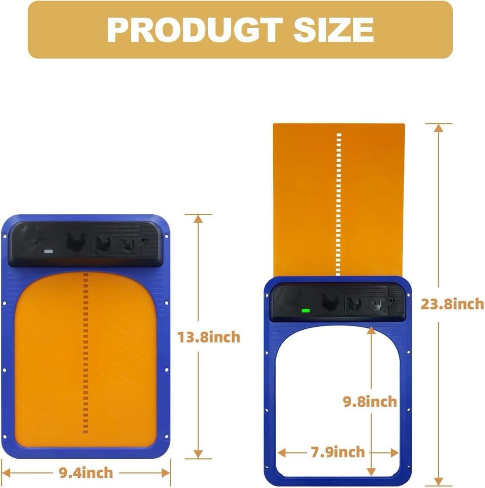 Drzwi do gołębnika automat z czujka zmieszchu
