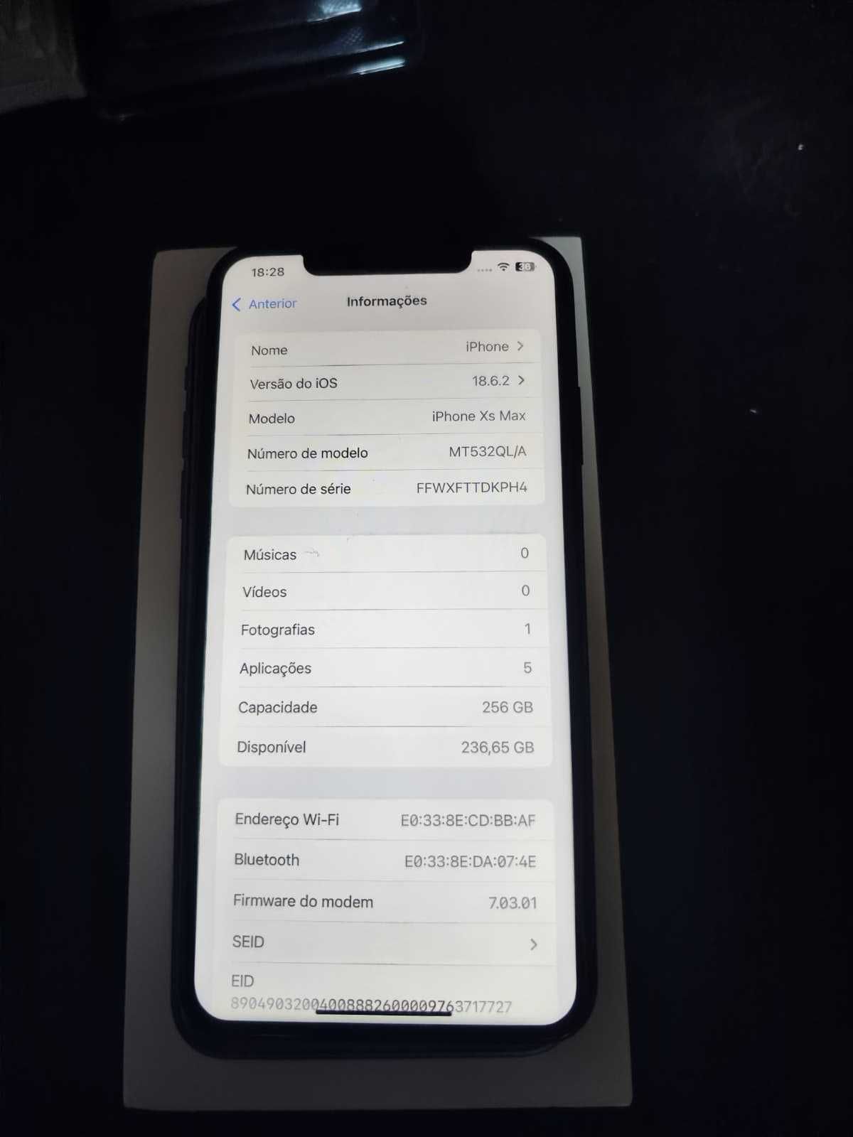 Iphone XS MAX 256GB