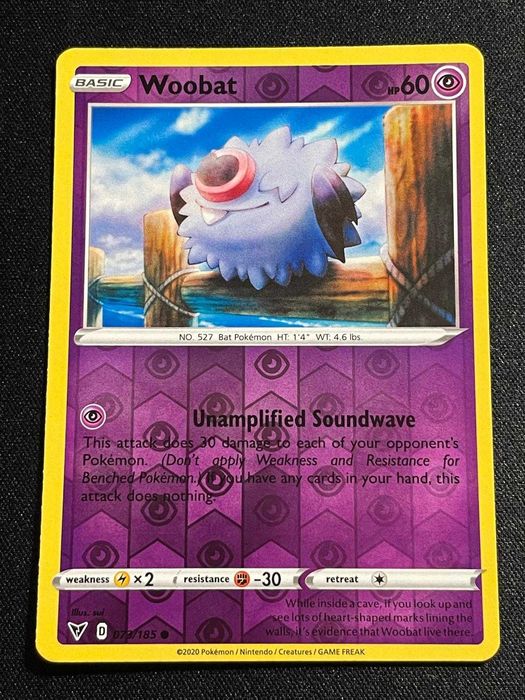 Carta Pokémon Woobat 73/185 Vivid Voltage