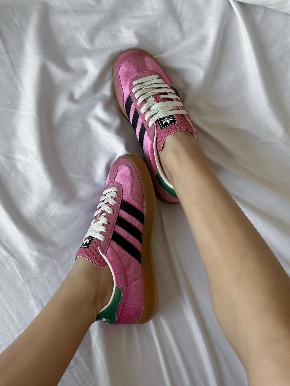 Adidas Gazelle x Gucci Pink Green