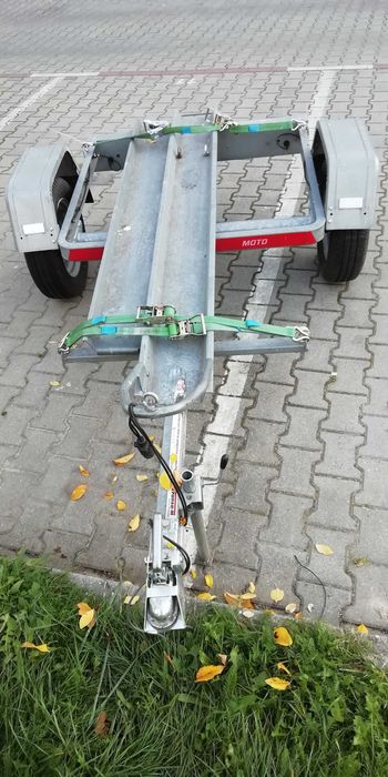 Przyczepka lekka do przewozu 1 motocykla