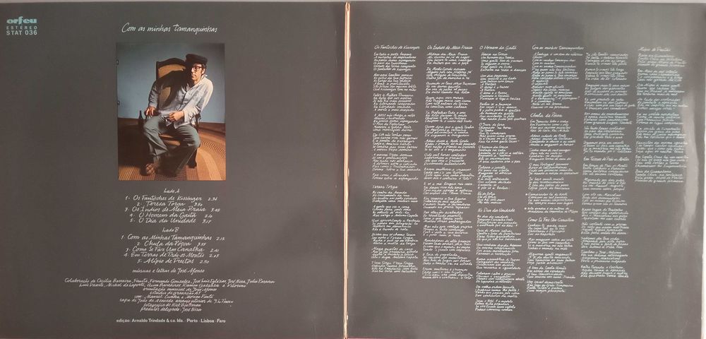 José Afonso	- - - - -		Com as Minhas Tamanquinhas	- - - - -	LP