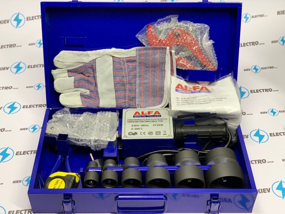 Паяльник для пластиковых труб AL-FA LPW02 2720W (Чехия) Набор инструм