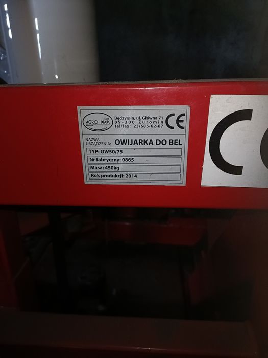 Owijarka bel 500/700 Jak nowa