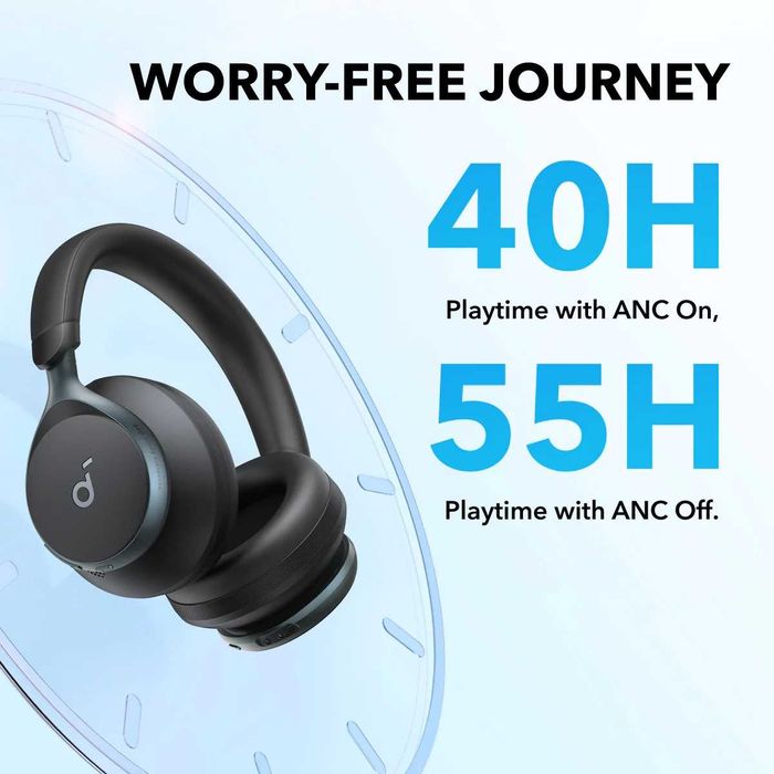 Наушники Anker Soundcore Space One Hi-Res Audio LDAC ANC 55H BT5.3
