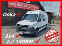 Mercedes-Benz SPRINTER  314 2,2 140KM Doka Brygadowy Średniak L2H2 Klima Tempomat \\