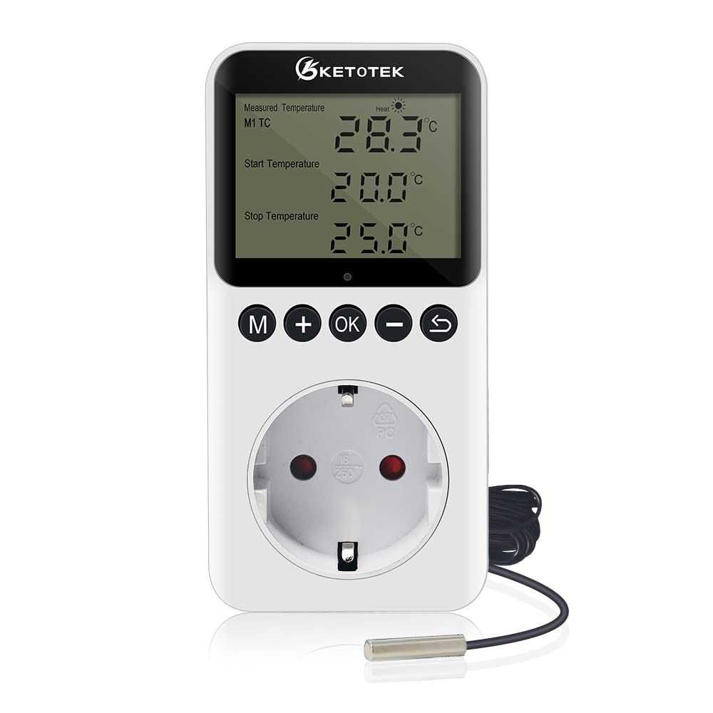 Nowy termostat / termoregulator /podgrzewacz/gniazdko /KETOTEK !A1211!