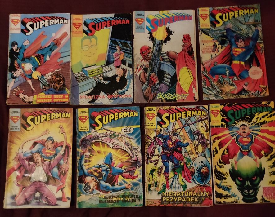 Superman nr 3,4,5,7,8,11/91r - komiksy