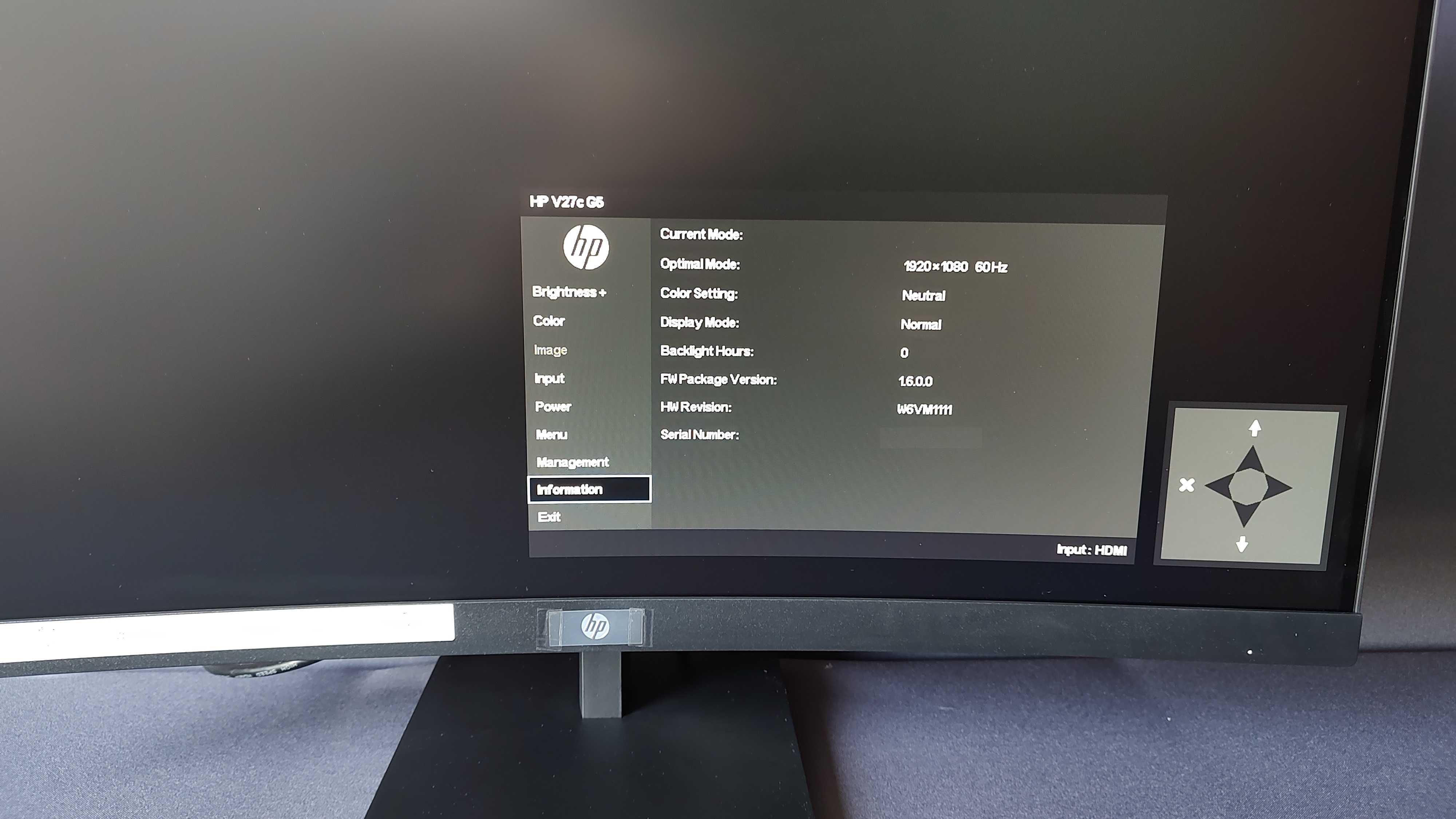 Monitor LED HP V27c