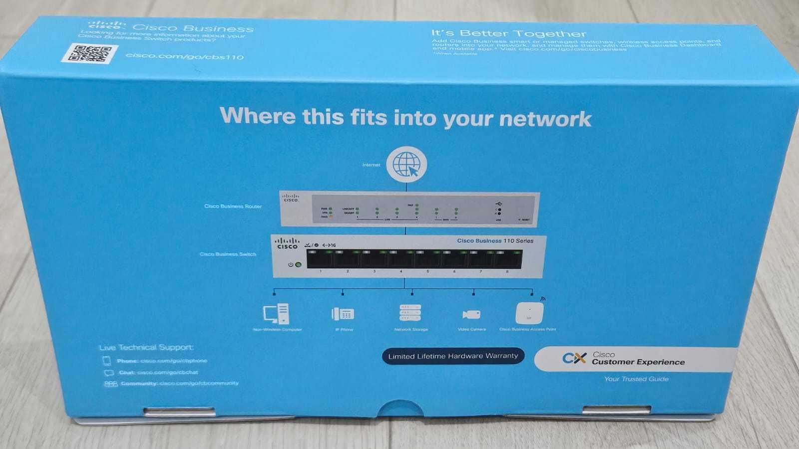 Switch Cisco CBS110-8T-D 110 Series 8-port