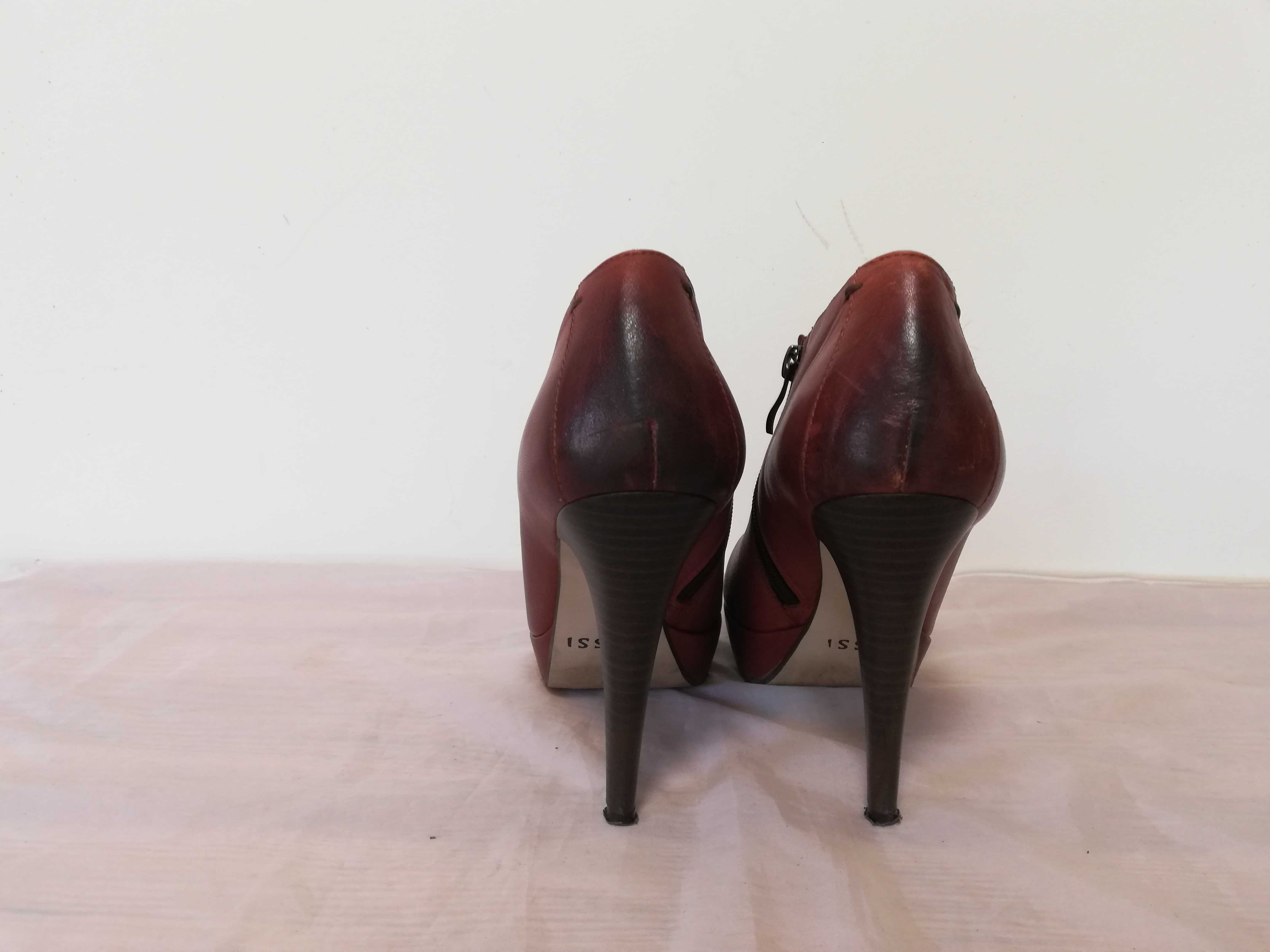 Buty botki skórzane Nessi rozmiar 39 wkładka 25,5 cm