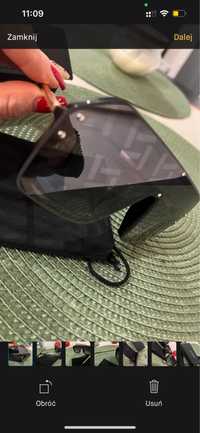 Nowe okulary przeciwsłoneczne Layoners czarne złote